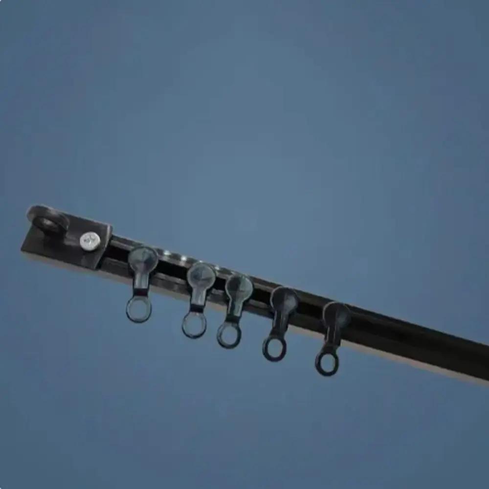 

Strong Self Adhesive Curtain Track Without Punching Silent Sliding Track Nano Top Mounted Pulley Track Bathroom