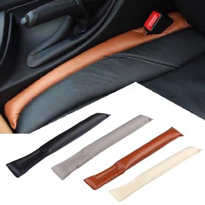 2PCS Car Seat Gap Filler PU Leather Soft Side Seam Plug Leak-proof Filling Strip Car Accessories Interior Universal Decoration
