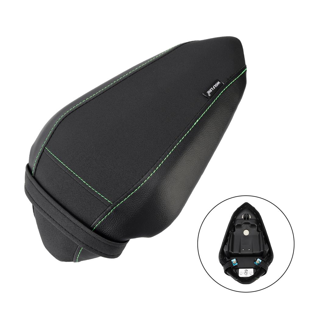 Rear Seat Passenger Cushion Flat Pu Fit Blackb For Kawasaki Ninja 500 Z500 24-25
