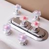 Flower Shaped Toilet Press Button Convenient Flush Lift Cover Toilet Water Tank Button Auxiliary Device Home Bathroom Supplies