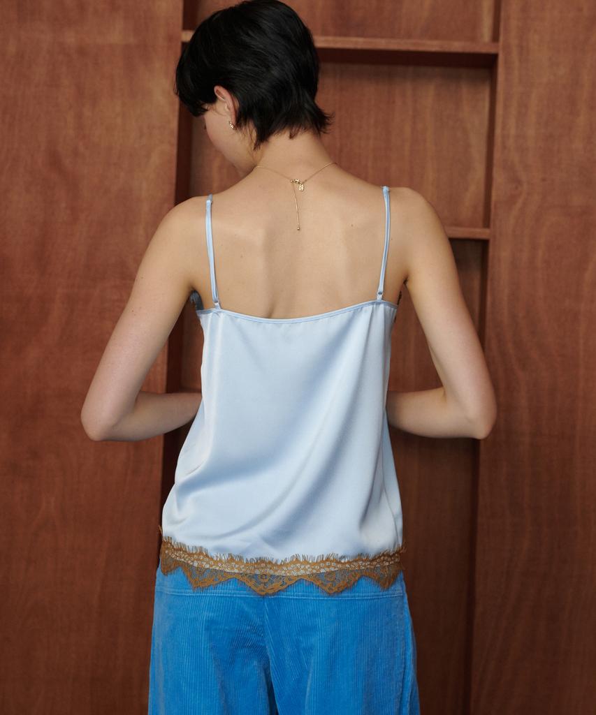 MELLY&ROSE Melly Lace Satin Top (319952)_Blue