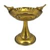 Pedestal Planter Open Top Design Ornate Metal Vase with Base for Tabletop Display, Dining