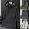 Men Windbreaker Water Resistant Windproof Spring Autumn Plus Size Hooded Jacket Coat