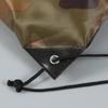 Available: Camouflage Polyester Drawstring Backpack with Double Rope