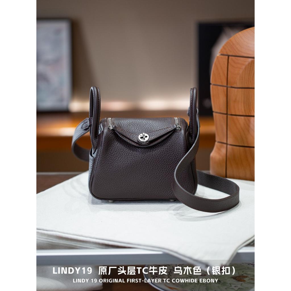 Kazilan Lindi 19cmTC Leder Arzttasche Hardware Handheld Umhängetasche Schultertasche Damen Tasche Trend