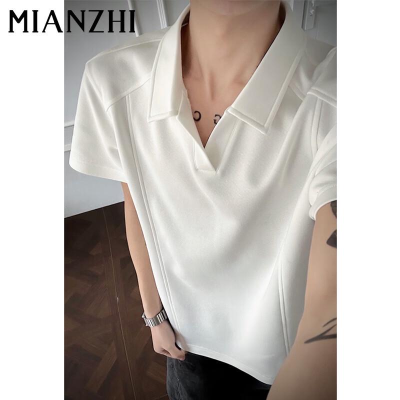 Men s Striped Henley Short-Sleeve T-Shirt M