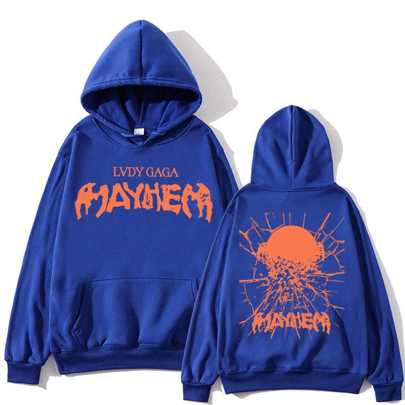 Lady Gaga The Mayhem Ball Tour 2025 Hoodie Men Women Vintage Popular Hip Hop Sweatshirt Loose Fleece Warm Long Sleeve Streetwear