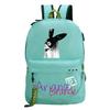 Pop Singer Ariana Grande Ariana Print Chain Webbing Backpack Multipurpose Backpack