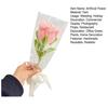 Finished Pipe Cleaner Artificial Rose Handmade Preserved Fake Flower Plush Twist Stick Floral Decoration Wedding Anniversary Mother's Day Birthday