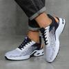Men's Breathable Lace-up Running Shoes, Fei-woven Mesh Casual Shoes, Comfortable Air-cushied Men's Shoes, Free Shiping Shoe