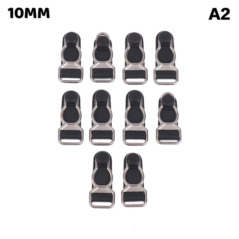 10Pcs 10/12/15/18Mm Metal Adjust Buckle For Corset Leg Garter Belt Clip Hook Suspender Ends Buckles Hosiery Stocking Grips