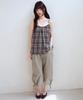 OAFISH Button Point Ribbon Pants, Green