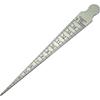 Stainless Steel Welding Gauge Gap Hole Taper Ruler Welding Inspection Taper Gauge  Aperture