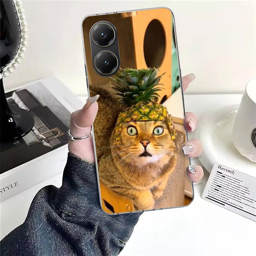 Pet Cat Funny Memes For Xiaomi Poco X7 X6 X5 F7 Ultra F6 F5 Pro Phone Case X4 Nfc F4 Gt F3 M6 M5S M5 M4 M3 Fundas Cover Coque