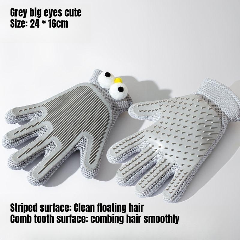 Pet Supplies Stroking Cats Gloves Cat Dog Bath Comb Hair Removal Brush Hair Long Hair Cat Cat Cleaning Gloves
