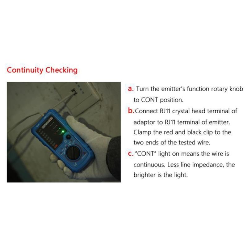 Устройство для анализа сети, портативное, для обнаружения полярности линии и обрывов для RJ45 RJ11 China Mainland