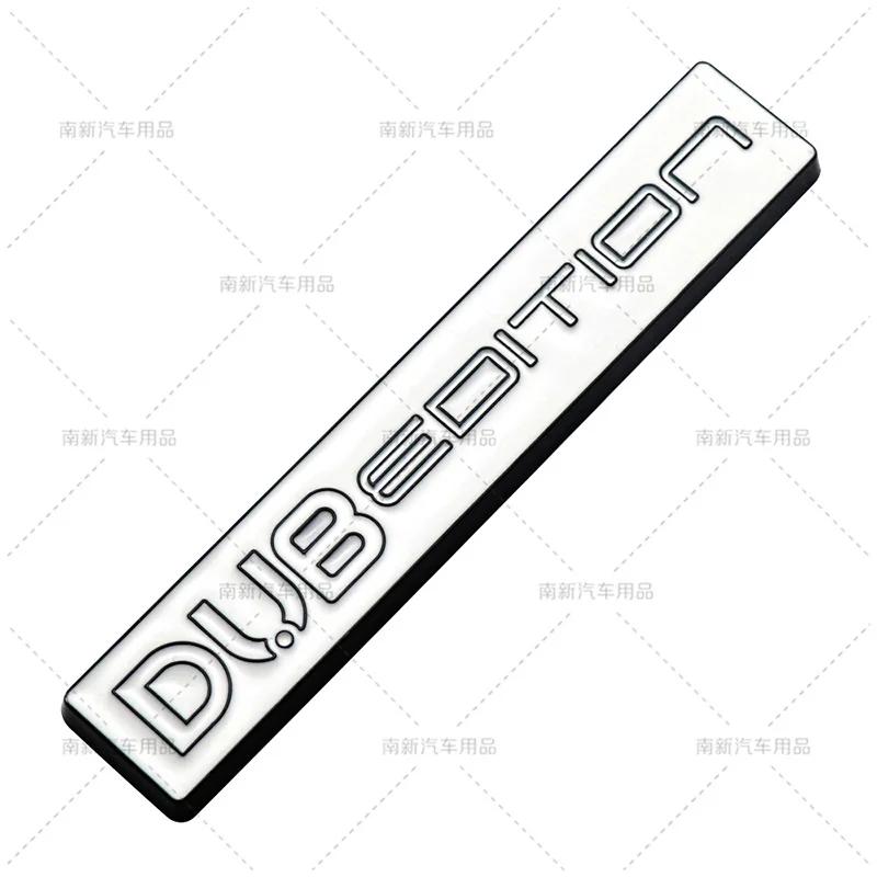 1Pc 3D Metal Car DUB EDITION Logo Rear Trunk Front Grille Decals Emblem Badge Sticker For Passat Polo Golf GTI Touran Tiguan