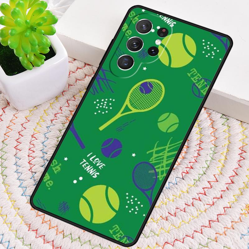 Tennis Pattern TPU Phone Case For Samsung Galaxy Note 10 Pro S26 S25 S24 S23 S22 Ultra Plus S21 FE S20 Shockproof Cover