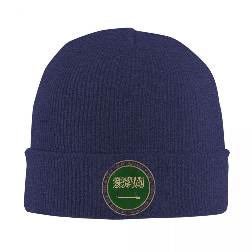 Vintage Kingdom Of Saudi Arabia Knitted Hat for Women Unisex Skullies Beanies Winter Hats Warm Caps