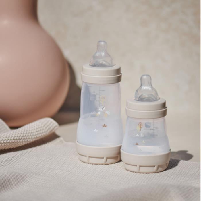 Birth Box - MAM - 4 Baby Bottles + 1 Pacifier + 1 Dosing Box - Sand