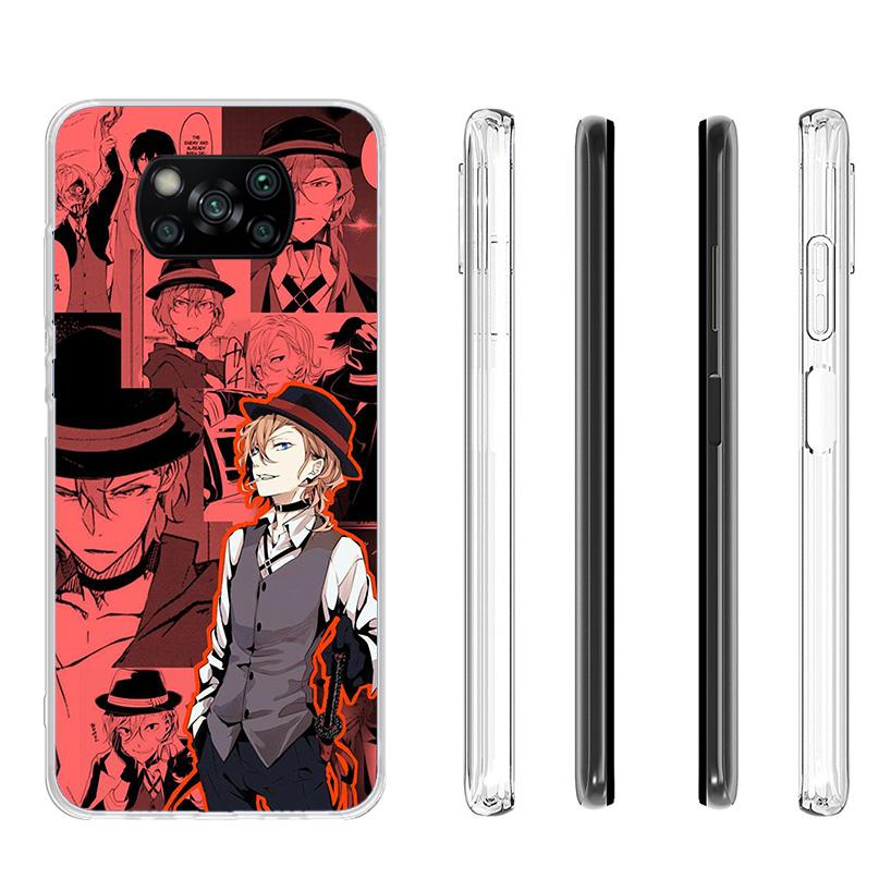 Bungo Stray Dogs Manga Phnoe Case for Xiaomi Poco X5 X6 X7 Pro X4 Gt F7 Ultra M8 M7 Redmi 15C 15 13C 13 12C 12 Unique Cover Coqu
