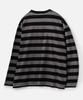 VASTIC Text Stripe Long Sleeve_Black/Charcoal