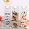 Milk Carton Water Bottle Large Capacity Sealed Leakproof Food Grade PP Plastic Rectangle