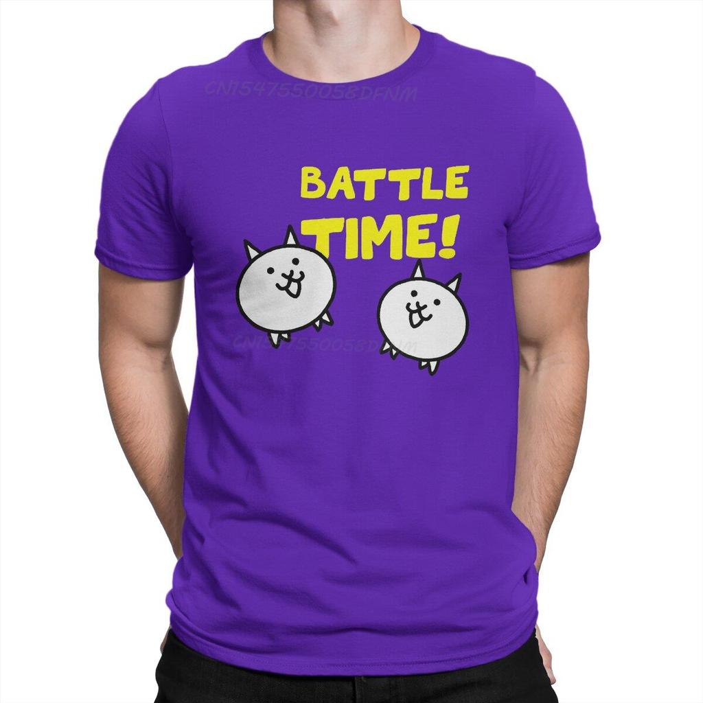 Fashion TShirt Unisex The Battle Cats Cat Game Vintage Cotton Summer Tops Unisex T Shirts Tshirts Retro Graphic Unisex Clothing