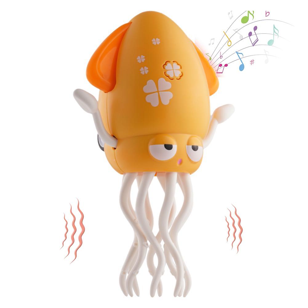 Dancing Octopus Toy Electric Crawling Octopus, Rechargeable Dancing Music Squid for 3 4 5 6 Year Old Kids Boy Girl Birthday Gift