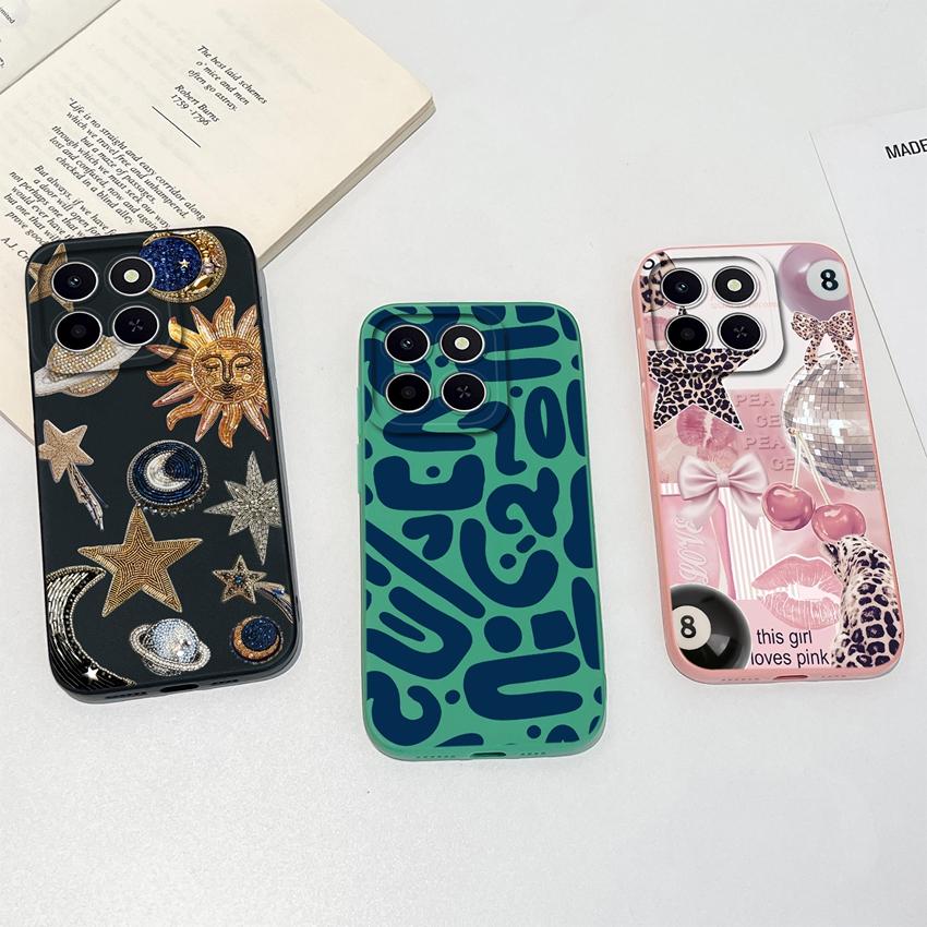 For Honor X6c X6d X5a X5c X6a X7a X8d X9d X8c X7 X8 X6 Phone Case Pretty Flowers Patterns Lightweight Soft Silicone Cover For Honor Protective Housing
