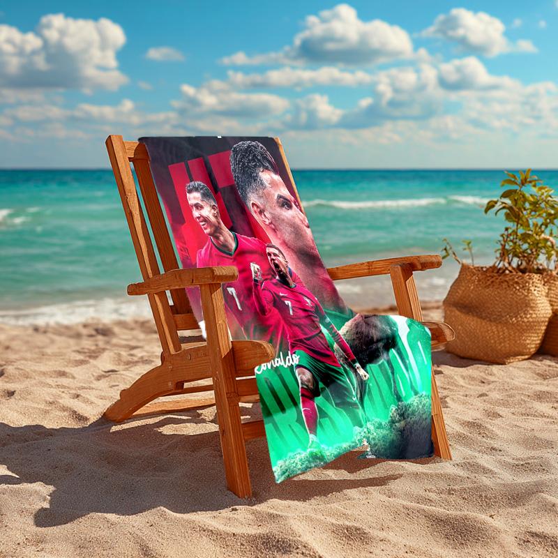 Ronaldo Legend Forever Great Beach Towel Outdoor Camping Soft Outdoor Pool Towel Quickdrying Swim Towel Seaside Travel And Vacation Towels Printing