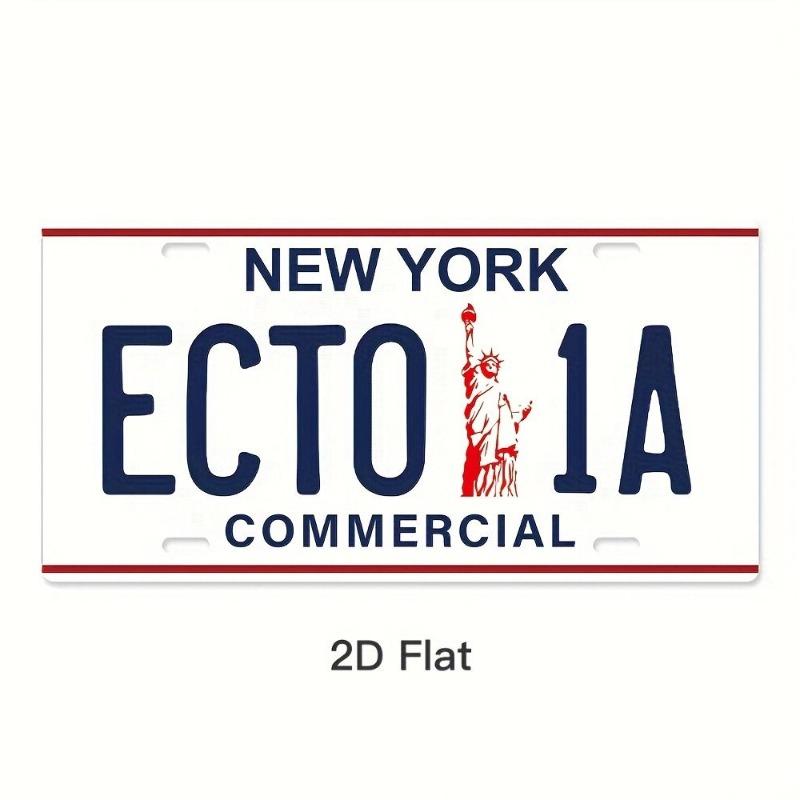 Retro Car 2D Metal Sign, Aluminum Wall Decor 15x30cm