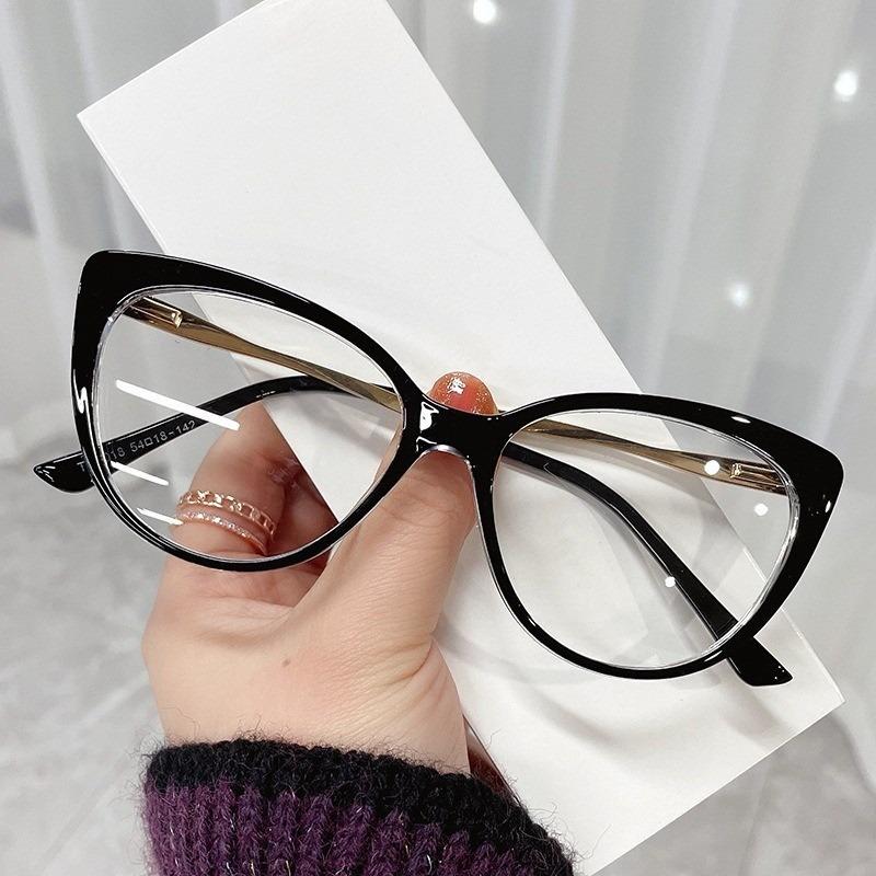 Anti Blue Light Glasses Anti Radiation Metal Frame Eyeglasses Replaceable for Women/Men