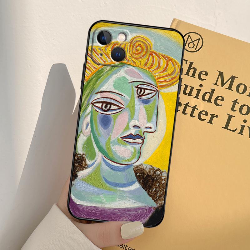 Painting Picasso Abstract Art Phone Case For iPhone 17 16 15 14 13 11 12 Pro Max mini XR 16e 15 16 Plus 17 Air Full Cover