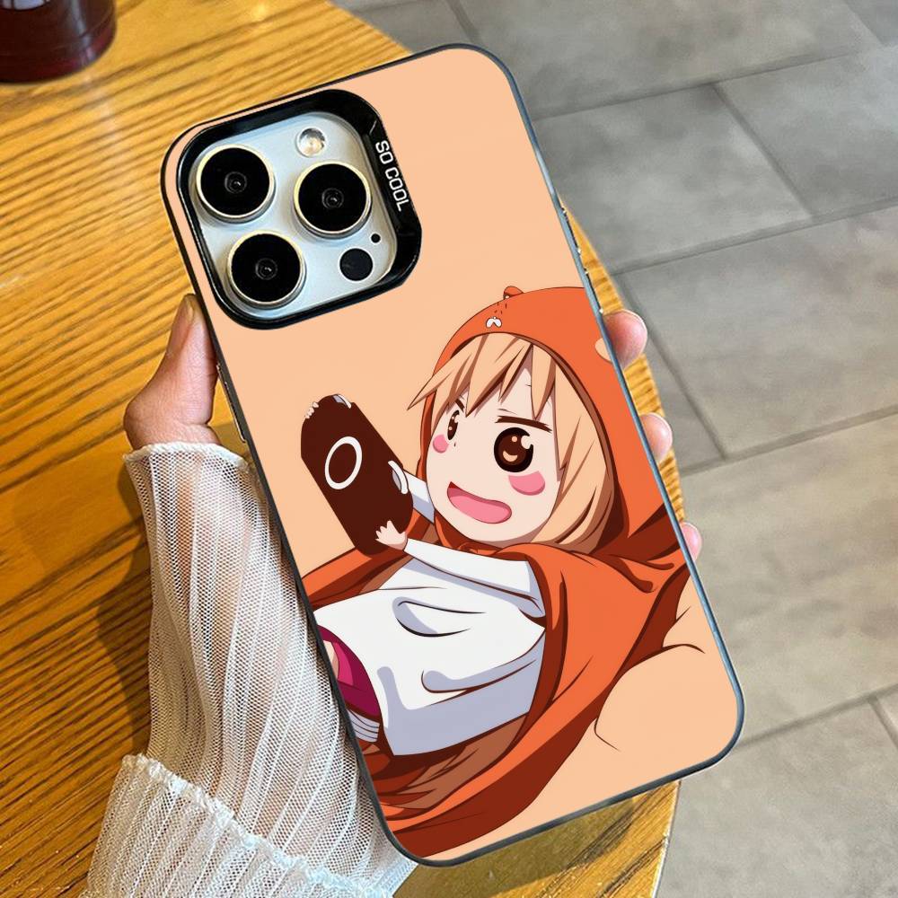 UMR Anime U-Umaru-Chan-S Phone Case For iPhone 16 17 15 14 12 13 Pro Max Black Candy Matte Shockproof Cover