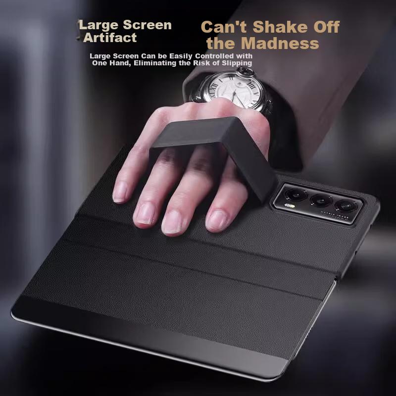 WristbandPhone Case for Honor Magic Vs2, VS2 Ultimate Edition Foldable Screen Leather Full Protection Anti-Drop Magnetic Flip Cover with Window,