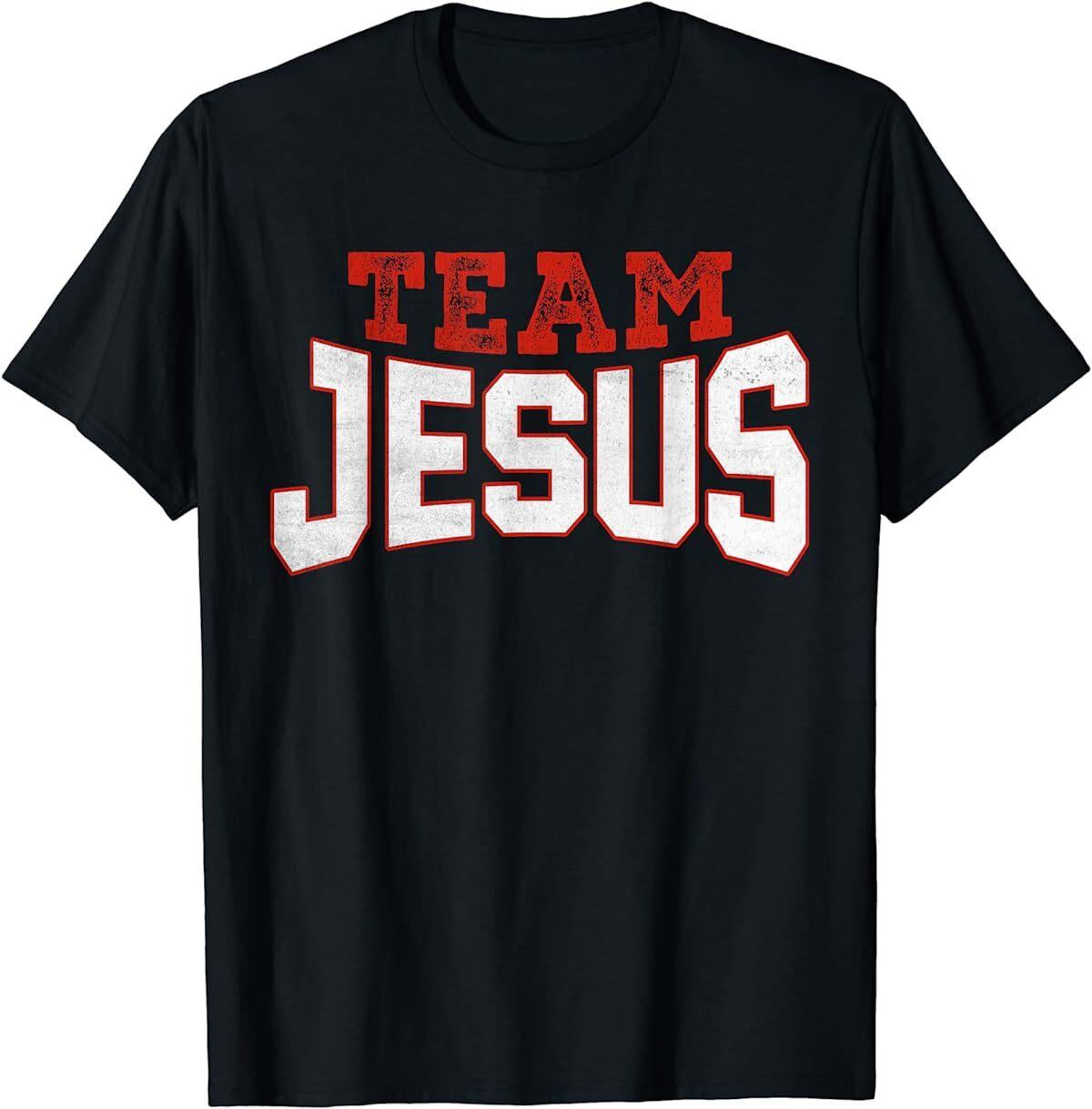 Team Jesus Christian Faith Pray God Religious T-Shirt S