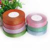 25Yards Metallic Ribbon Organza Ribbon For Wedding Party Decoration Gift Wrap Christmas Ribbons