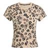 Womens/Ladies Leopard Print Jersey Crew Neck T-Shirt