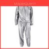 Pvc Sauna Suit Sweatenhancing Fitness Set For Men And Women With Polyester Fabric