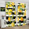 Lemon Pattern Printed Curtains Christmas Decorations Bedroom Living Room Home Decoration Made Of Polyester Area Window Treatment