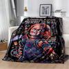 3D Kult des Chucky bedruckte Decke Picknickdecke Warme Decken Outdoor-Decke Bettbezüge für Betten Geburtstagsgeschenk