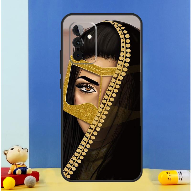 Hijab Face Muslim Islamic Woman Gril Eye Case For Samsung Galaxy A55 A35 A15 A36 A16 A26 A56 A53 A32 A52 A33 A13 A14 A34 A54 A17