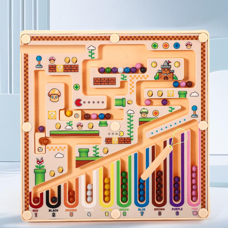 

Children s Magnetic Maze Walking Ball Baby Concentration Training, Writing Logic Thinking 3 year Old Early Education Puzzle To