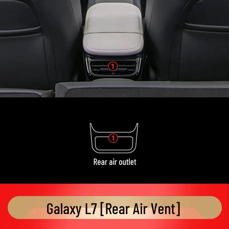 Geely Galaxy L7 Interior Protection: HD Film for Navigation, Dashboard & Gear Shift.