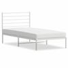 VidaXL Metal Bed Frame with White Headboard 80x200 Cm 352359