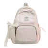 Schoolbag New Japanese and Korean Striped Polka Dot Casual Backpack Women's Large Capacity Student School Bag Lightweight Versatile Backpack
