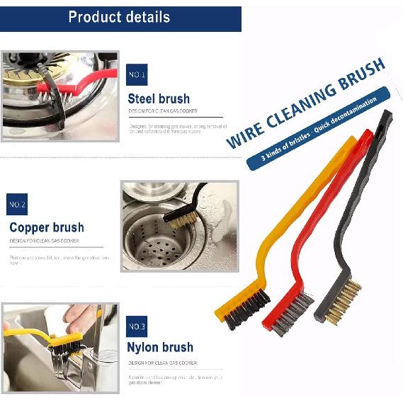 10Pcs Auto Car Detailing Brush Set,Car Interior Cleaning Kit,Including 5Pcs Car Detailing Brushes, 3Pcs Wire Brush And 2Pcs Different Soft Bristle