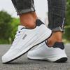 Men's Casual Sneakers Outdoor Breathable Light Bottom Running Shoes Mens Pu Leather Sports Shoe Non-Slip Footwear Tennis for Men