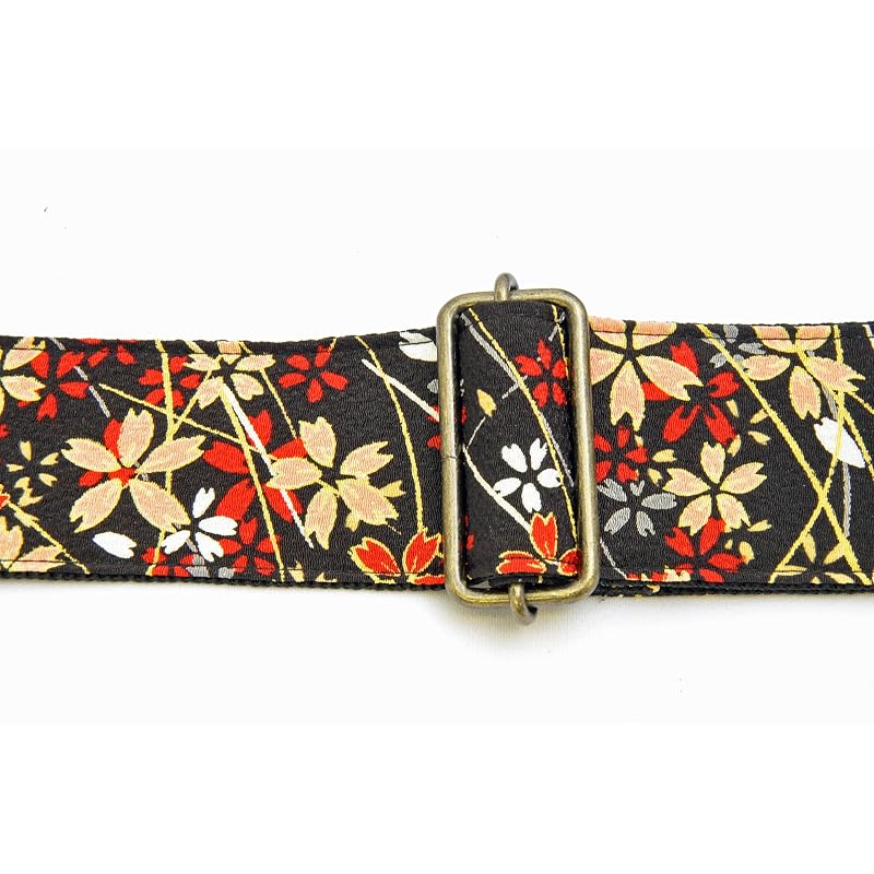 LIVE LINE Live Line Chirimen/Sakura Grass Guitar Strap LS2400KSB